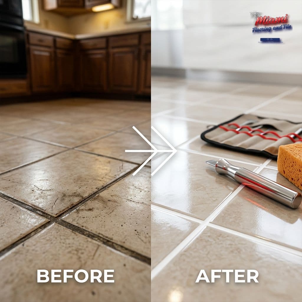 Before & After: Grout Restoration Done Right 1