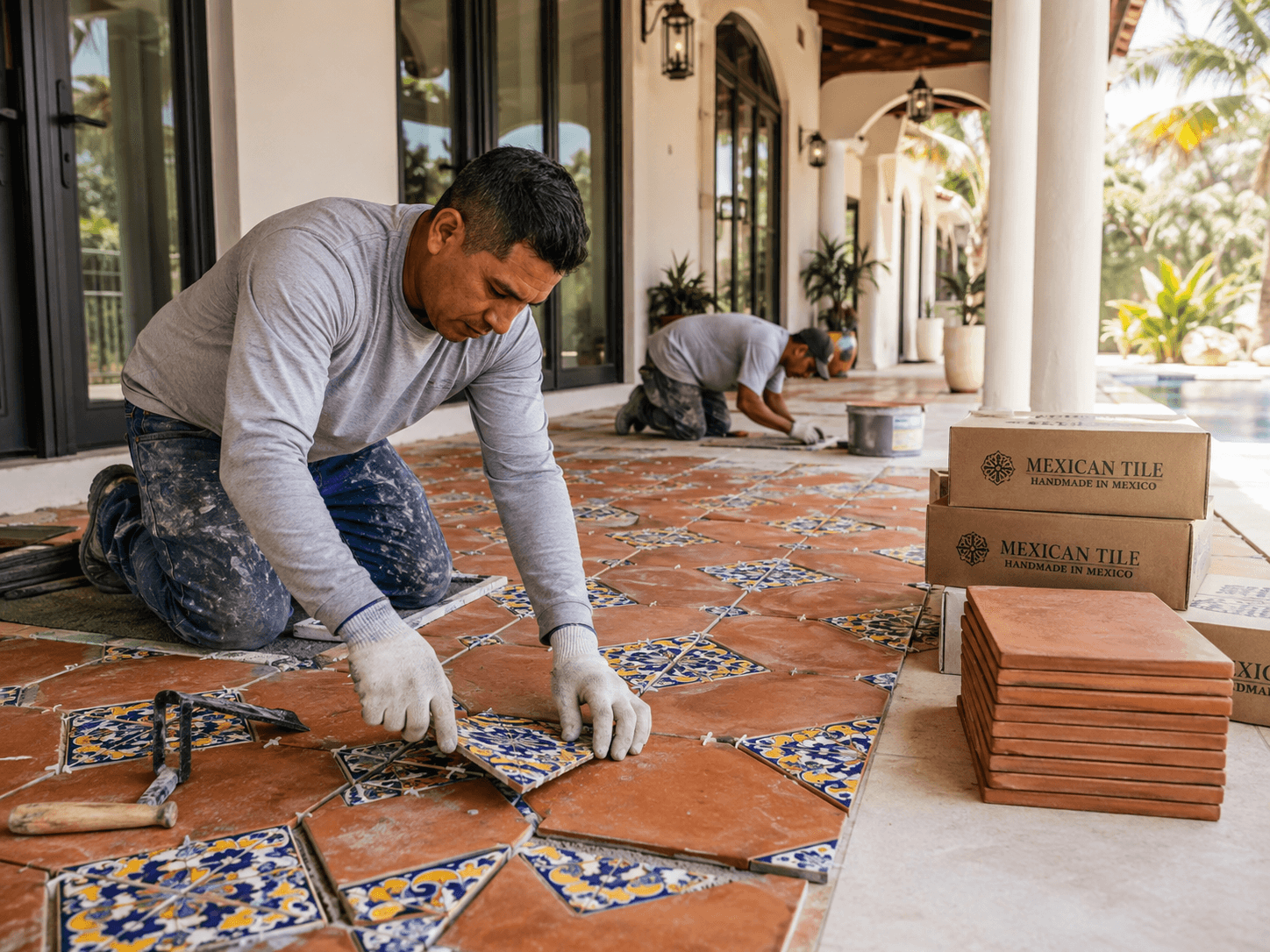 Luxury Outdoor Tile Installation — Handcrafted Precision